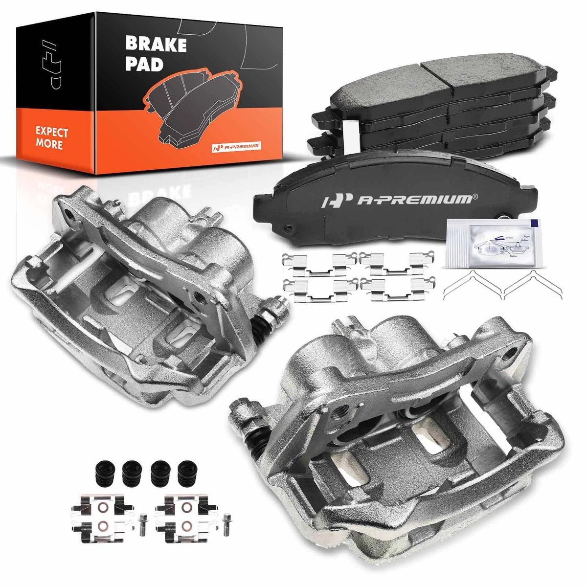 Pair Front Brake Calipers for Nissan Frontier Pathfinder (2005–2019)