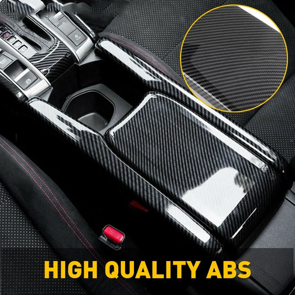 Carbon Fiber Interior Armrest Box Panel for 2016-2020 Honda Civic
