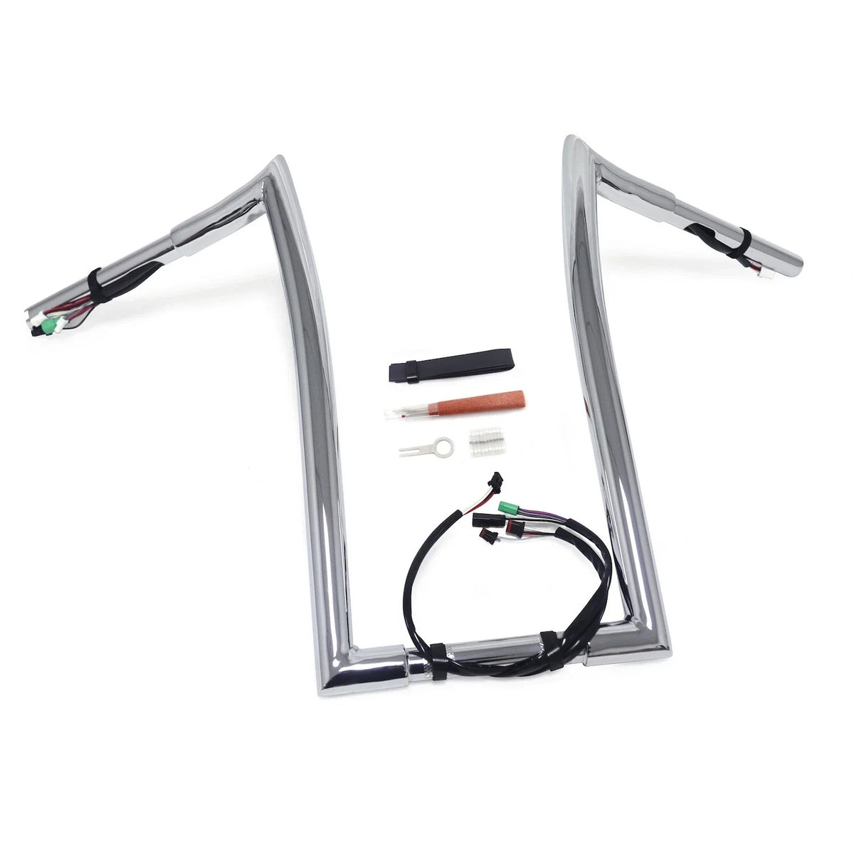Prewired 16" 25mm Ape Hanger Handlebar for Harley Road King (2014-2015)