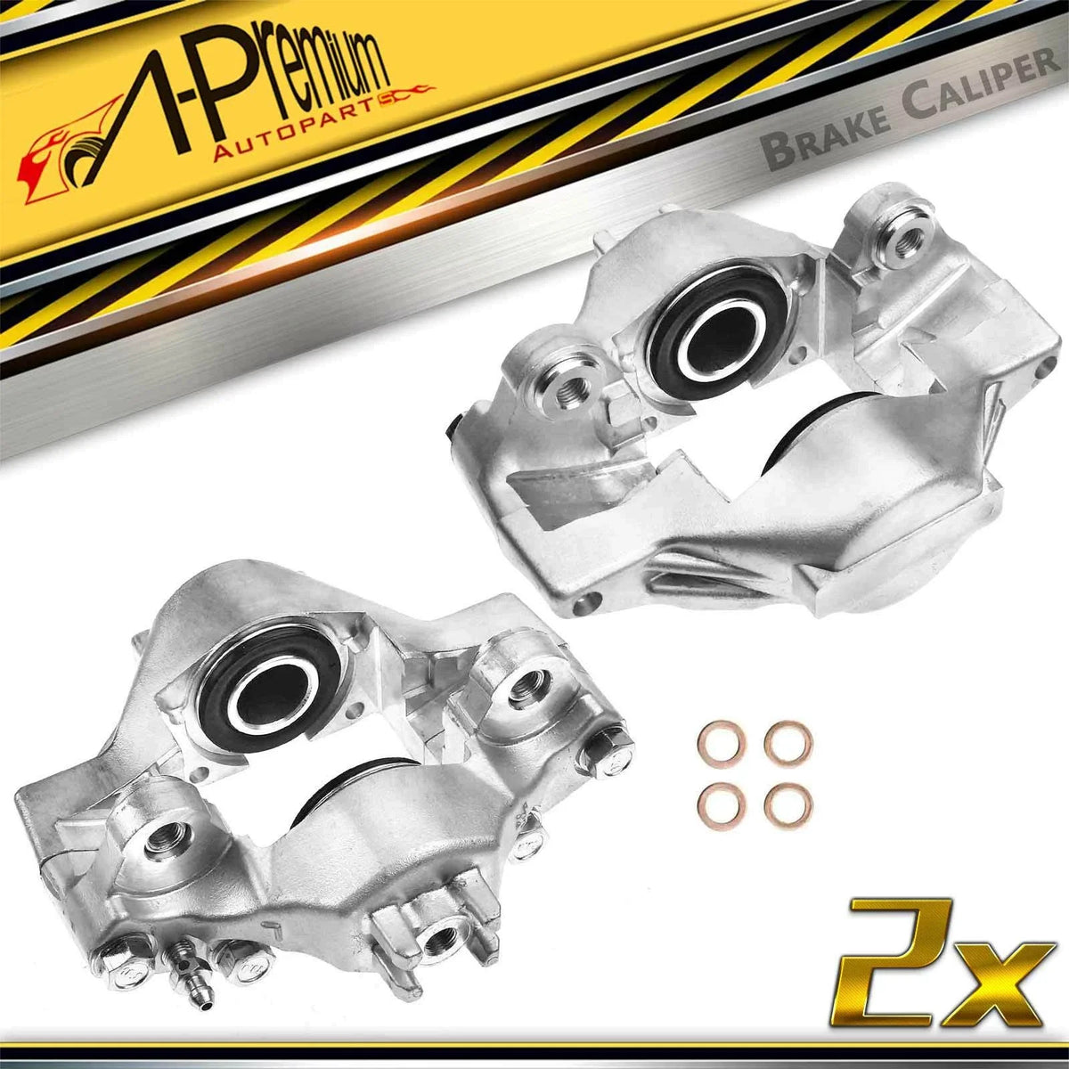 Pair Rear Disc Brake Calipers for Subaru Impreza WRX (2006–2007)