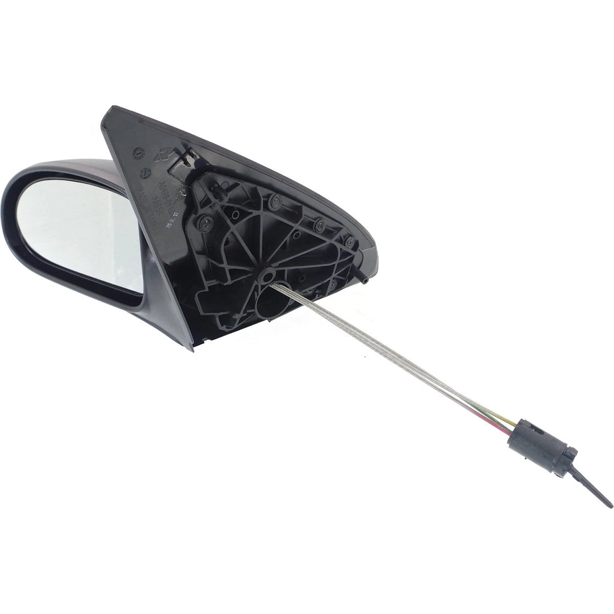 Manual Remote Mirror for Ford Focus (2000–2002) Front Driver Side Textured Black