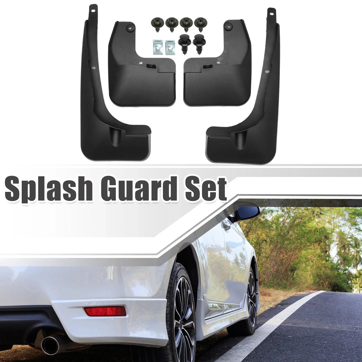 Set of 4 Mud Flaps Splash Guards for Toyota RAV4 (2016–2018)