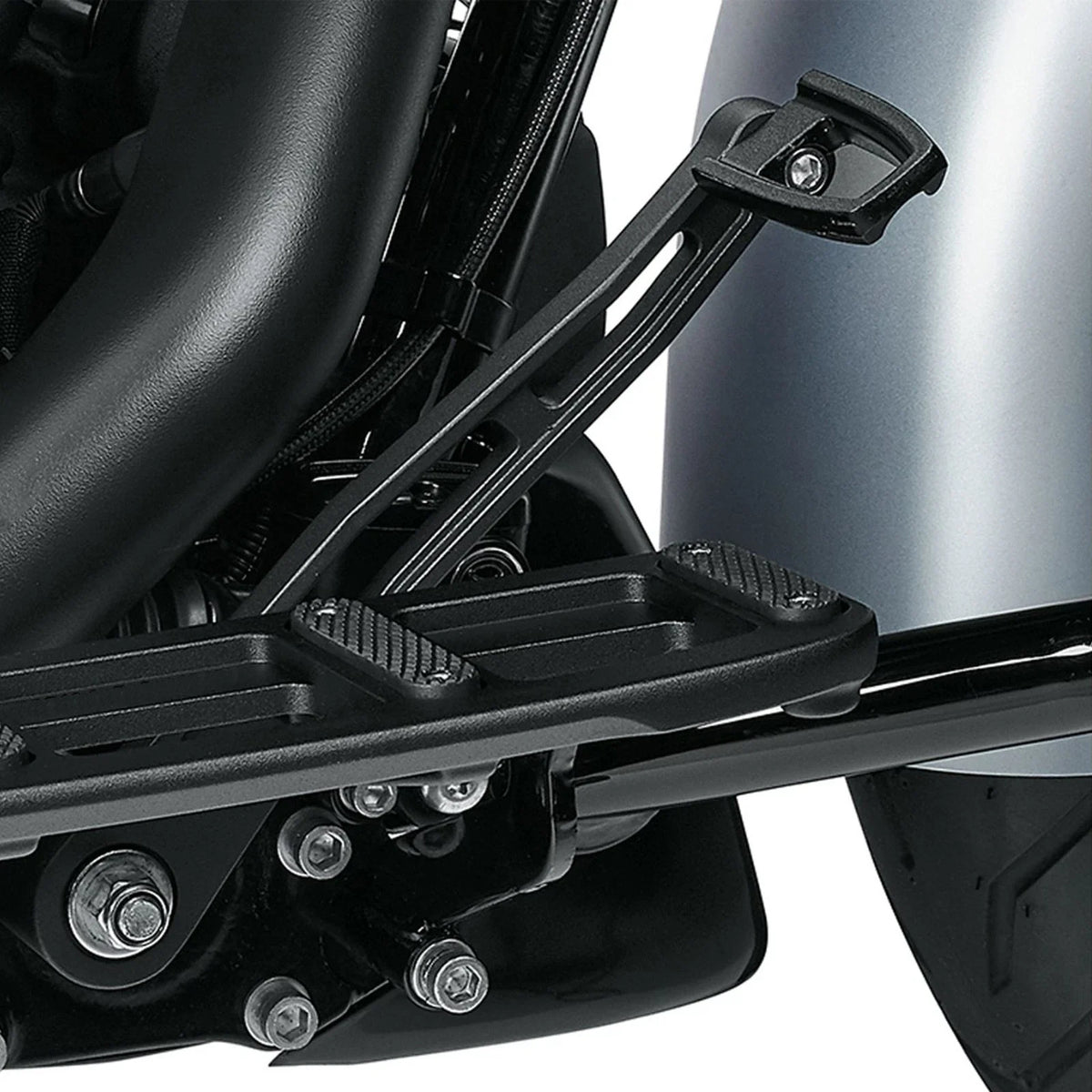 Matte Black Brake Pedal with Shifter Peg for Harley Road King Touring