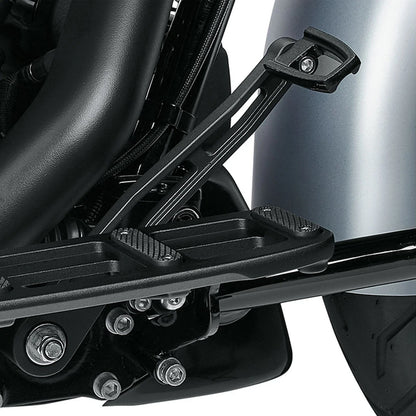 Matte Black Brake Pedal with Shifter Peg for Harley Road King Touring