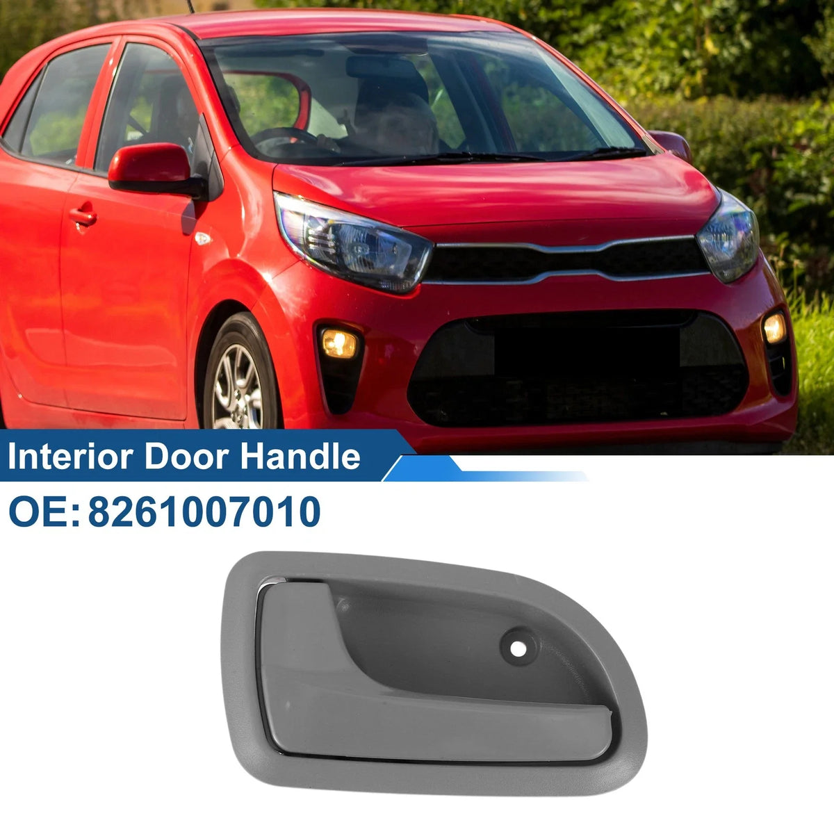 Front Passenger Side Interior Door Handle for Kia Picanto (2008–2010) No. 8261007010