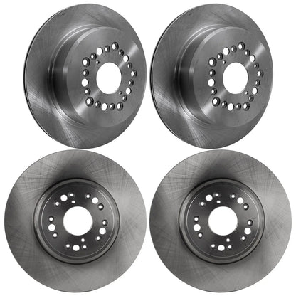 Front and Rear Brake Disc Rotors for Lexus LS400 1995-2000