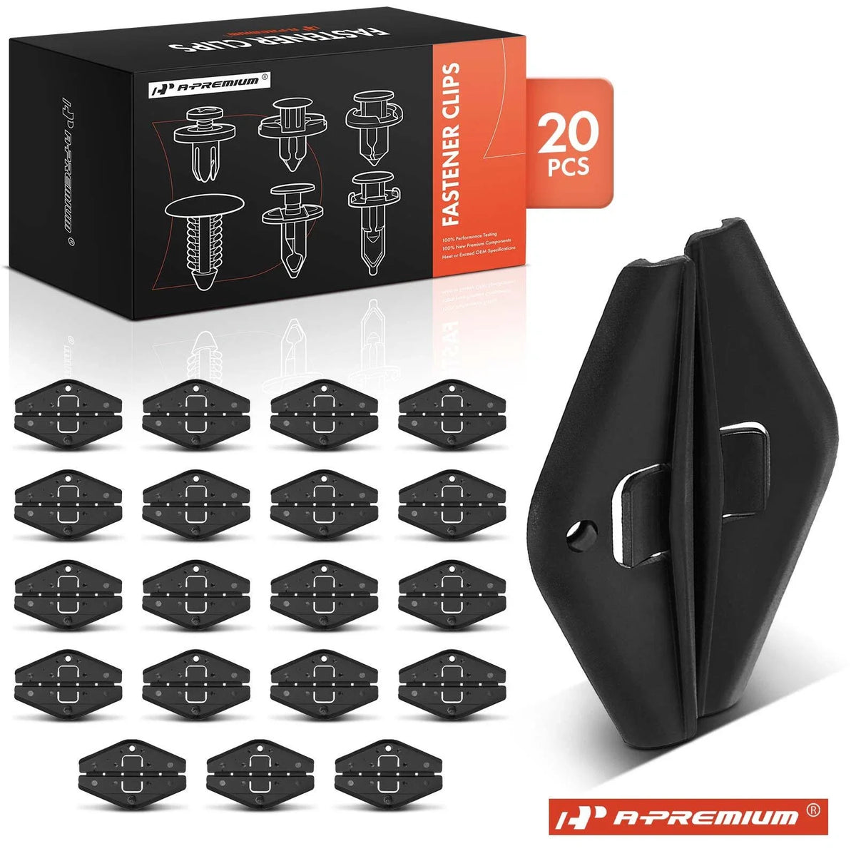 20Pcs Window Guide Retainer Clips for Buick Cadillac
