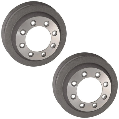 2-Piece Rear Brake Drums for Ford F250 F350