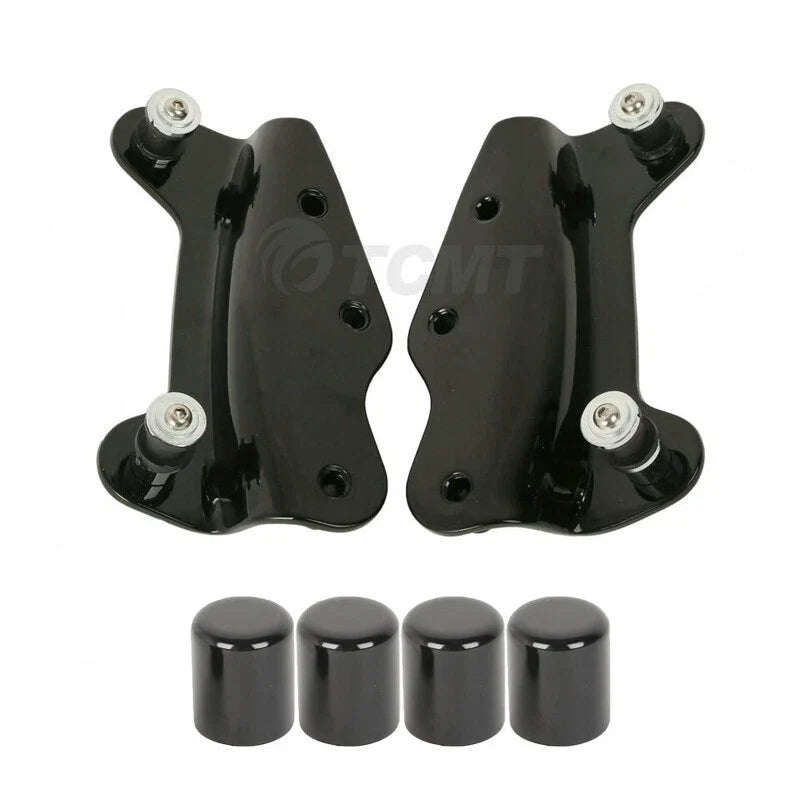 4 Point Docking Kit w/ Covers for Harley Road Glide Touring 2009-2013