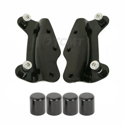 4 Point Docking Kit w/ Covers for Harley Road Glide Touring 2009-2013