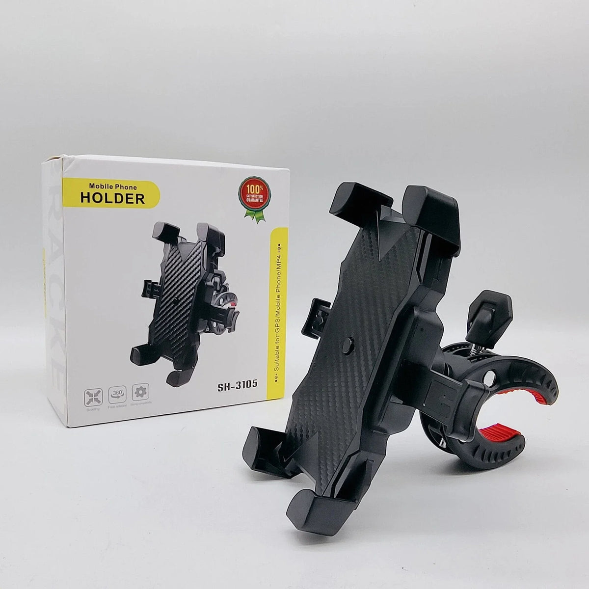 Handlebar GPS Holder for Motorcycles - Universal Cell Phone Mount