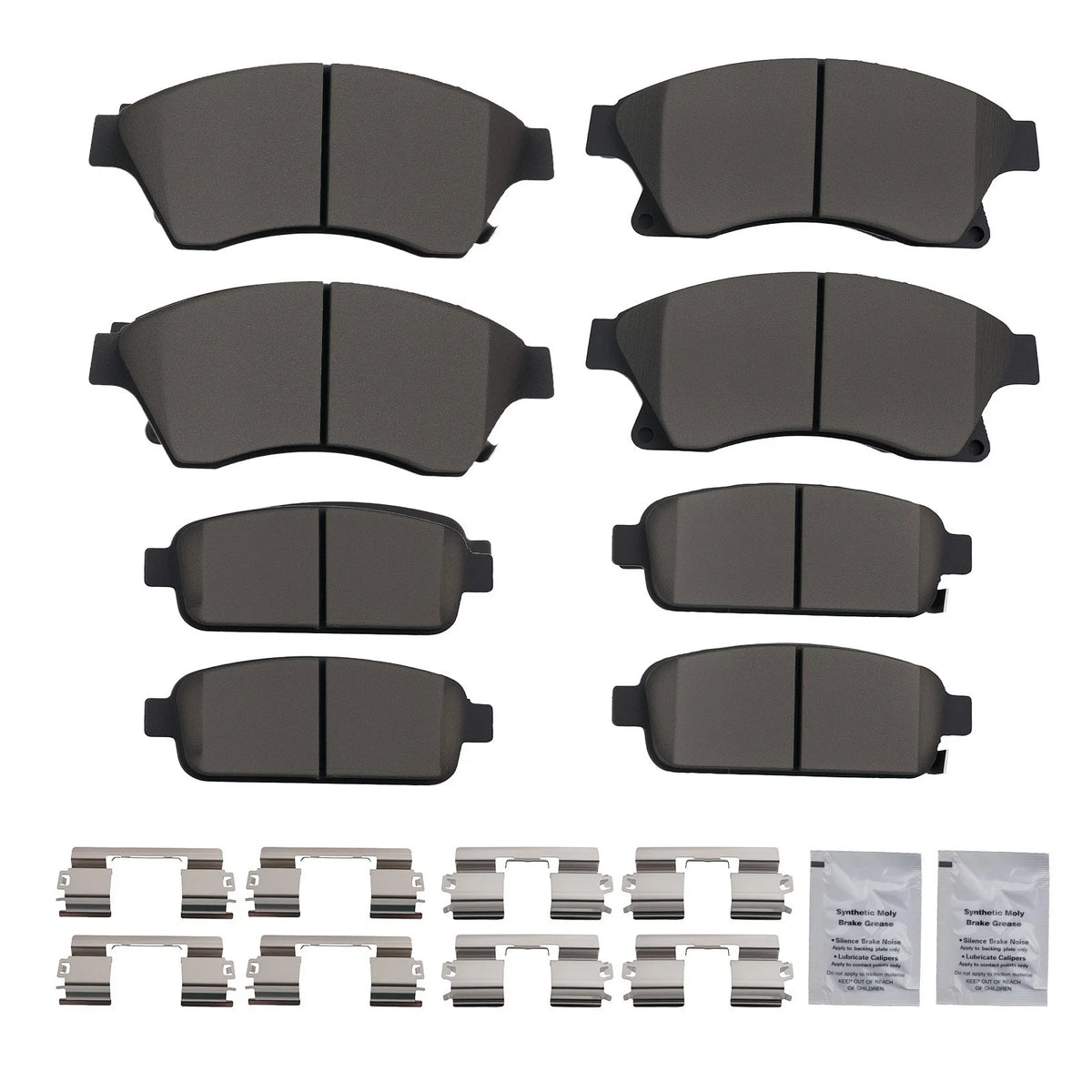 8pc Ceramic Brake Pads for Buick Verano 2012-2017 & Encore 2013-2017