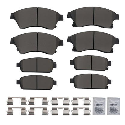 8pc Ceramic Brake Pads for Buick Verano 2012-2017 & Encore 2013-2017