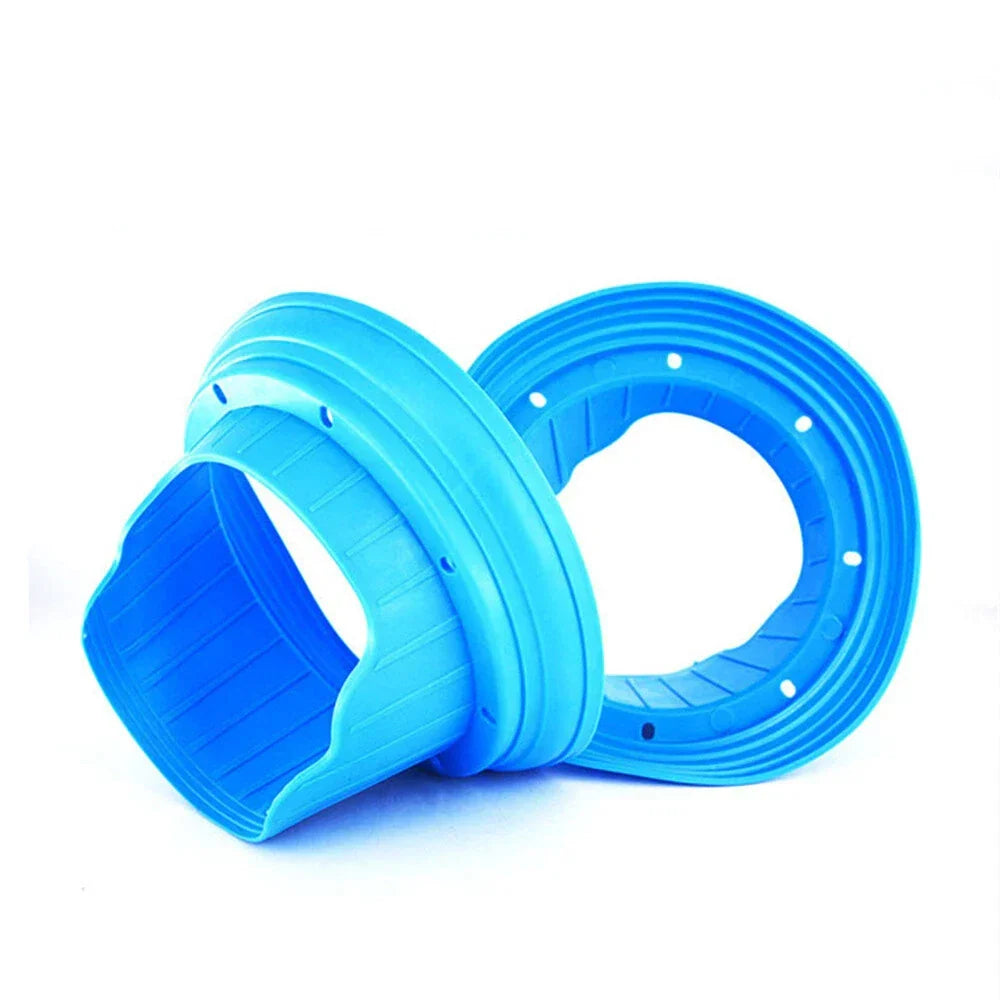 6.5" Blue Silicone Covers for Car Speakers - Waterproof Protection