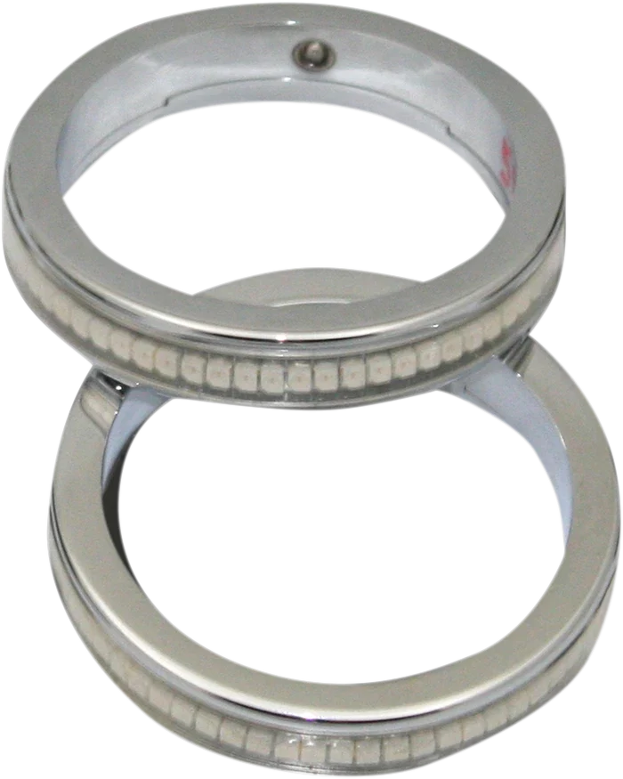 Wrap-Arounds LED Lights for Custom Dynamics (56 mm, Chrome, Clear/Amber)