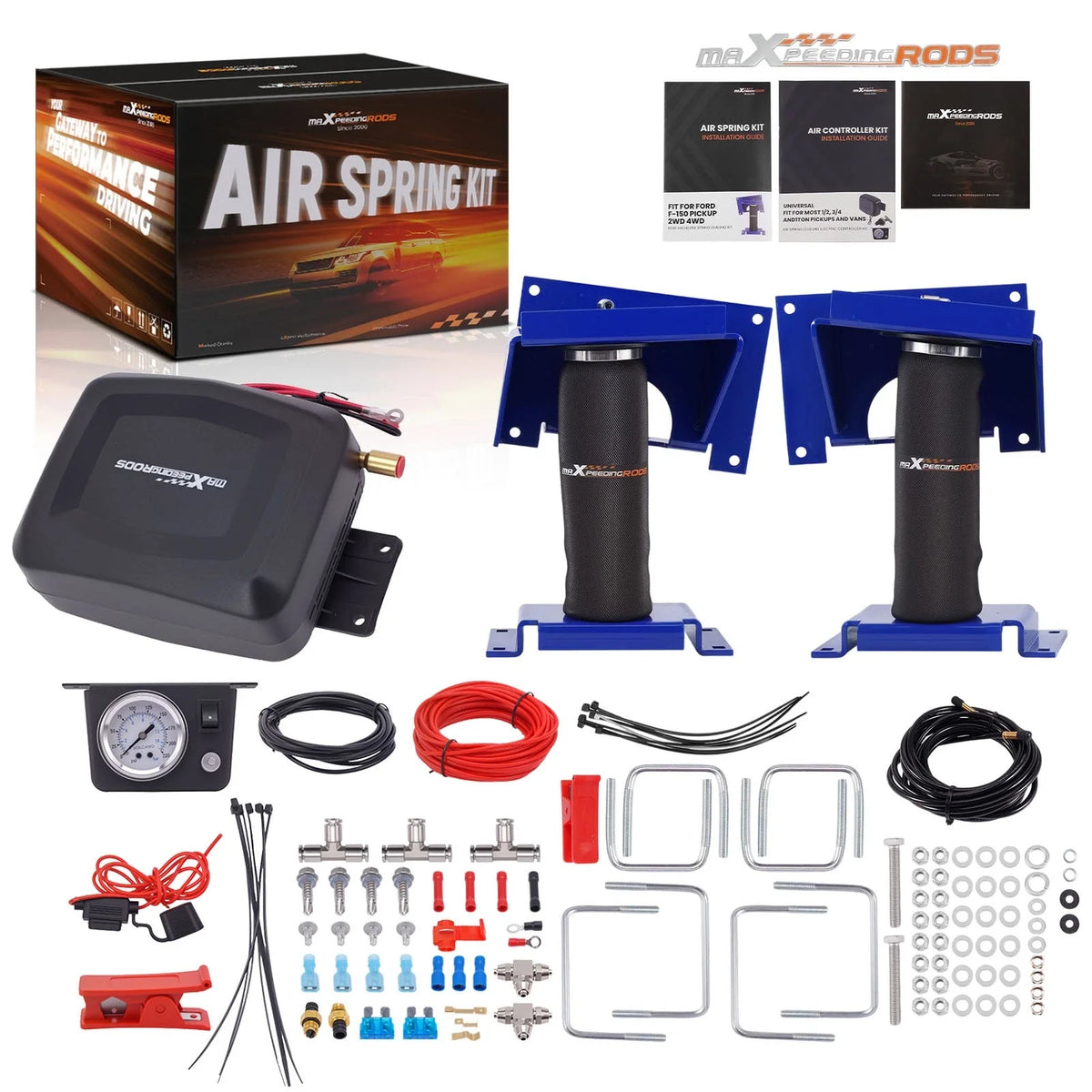 Air Spring Bag Kit with Controller for Ford F-150 2WD/4WD 2015-2020