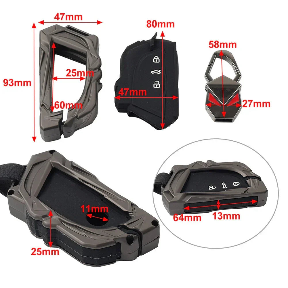 Key Fob Shell Cover (3-Button) Black for Cupra Formentor 2021-2025
