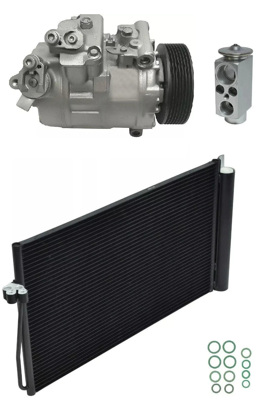 A/C Compressor Kit With Condenser for BMW 535xi 3.0L (2008–2010)