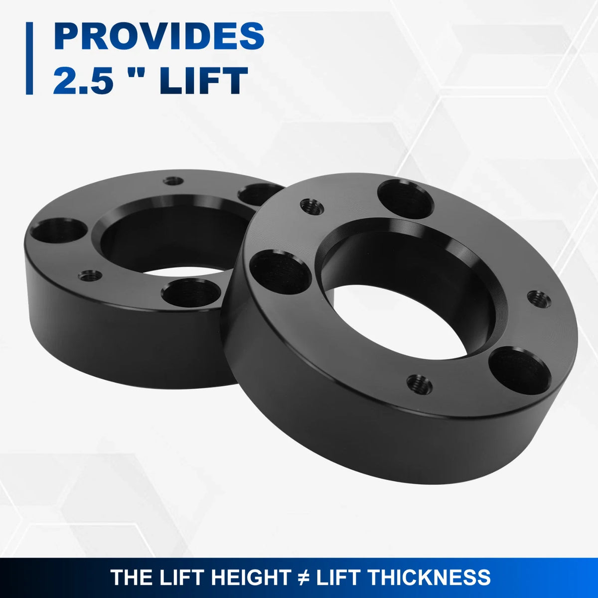 Strut Top Mount Spacers 2X 2.5" Lift Kit for Ford F-150 (04-24)