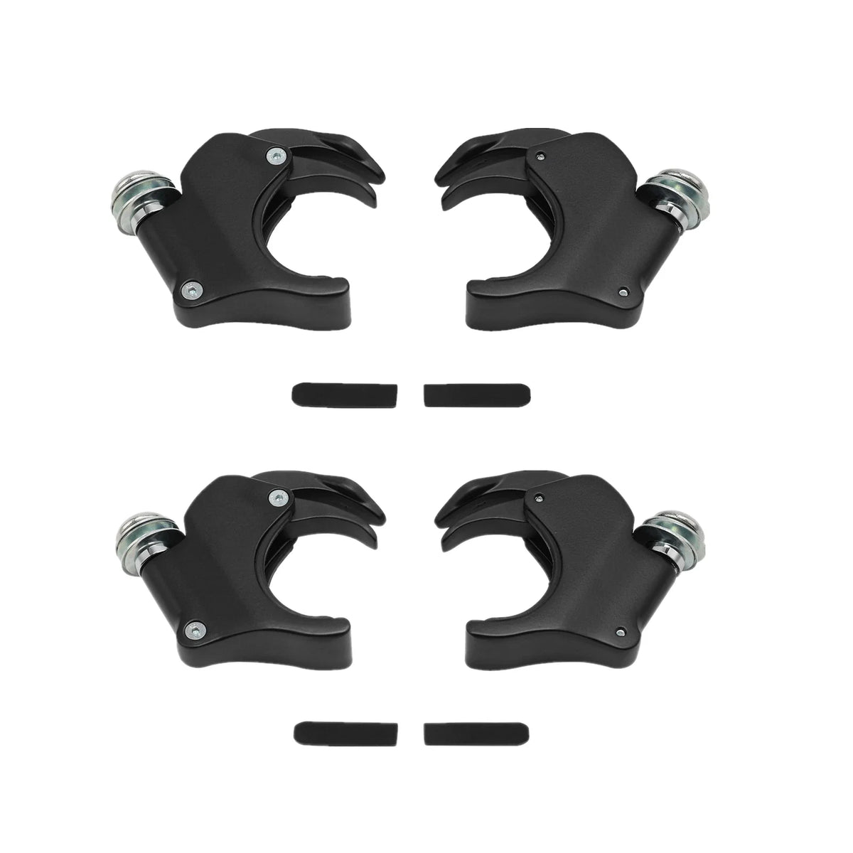 4 Clamps for Windshield on Harley Sportster Dyna V Rod Models