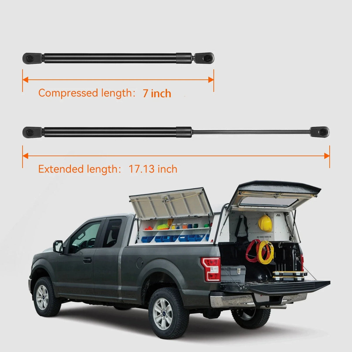2X Gas Struts Lift Supports Shock 17 inch 28Lbs for Toyota Camry