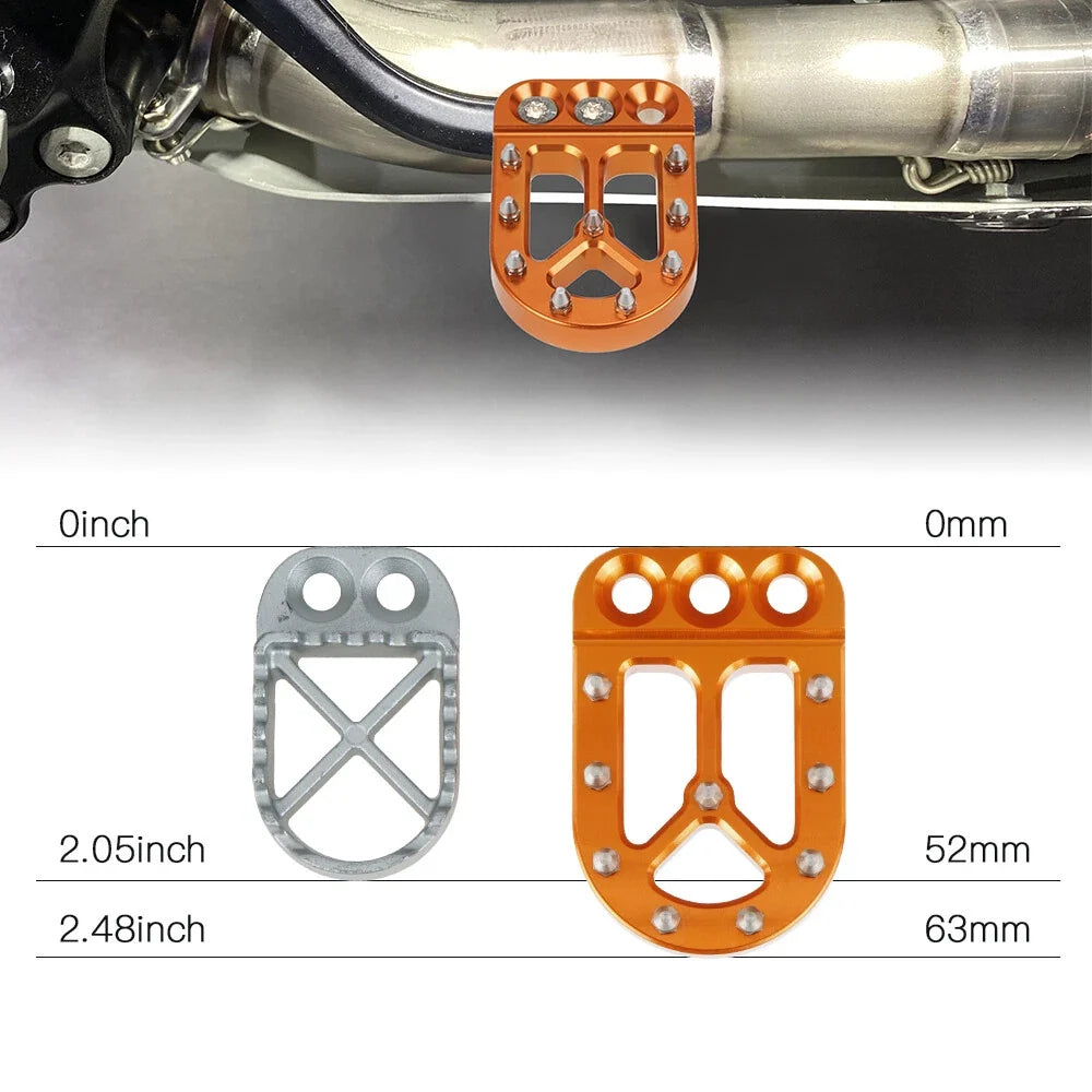 Enlarged Brake Pedal Tip Pad for KTM 690 Enduro R (2008–2023) 690 SMC R (2019–2023)