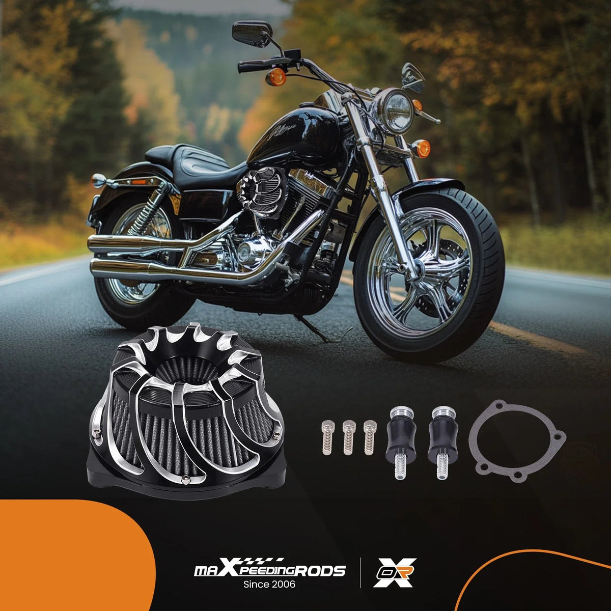 Air Filter Assembly Chrome for Dyna Harley (2000–2017)