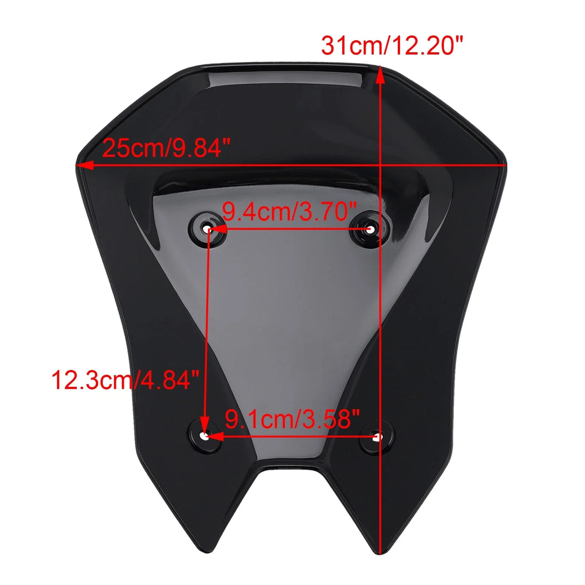 ABS Plastic Windshield for Kawasaki Z900 (2025) - Black