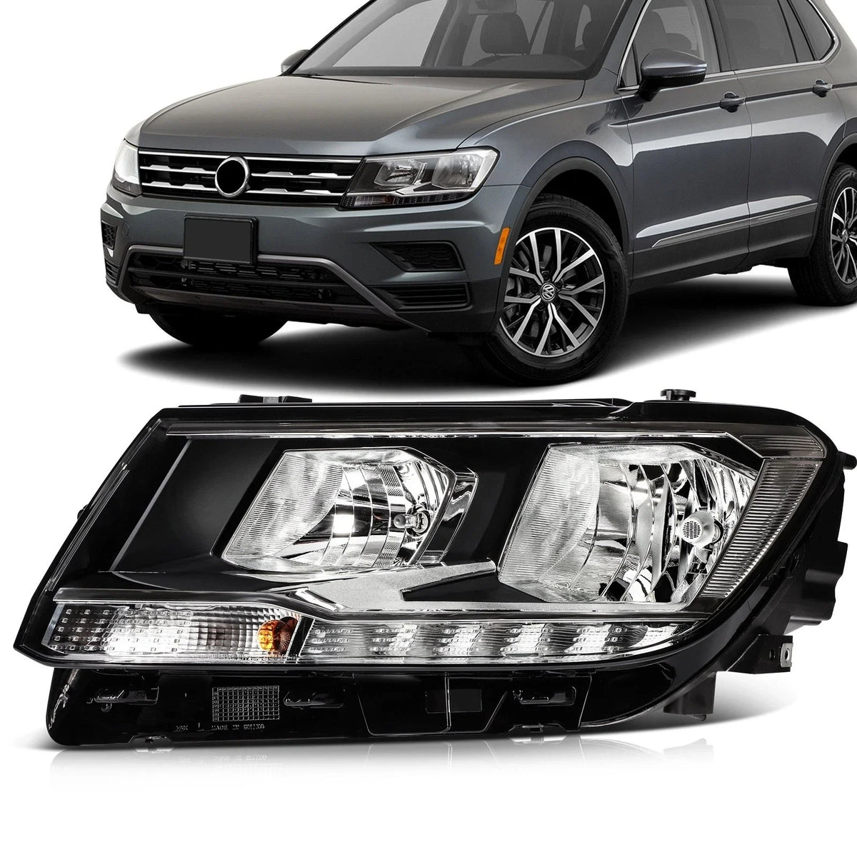 Left Side LED Headlight for Volkswagen Tiguan (2018-2021)