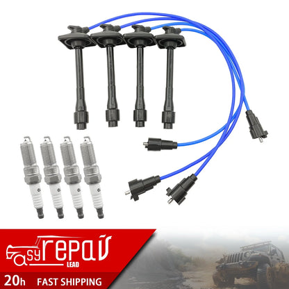 Set of Ignition Wires and Spark Plugs for 1997-2001 Toyota Rav4/Camry