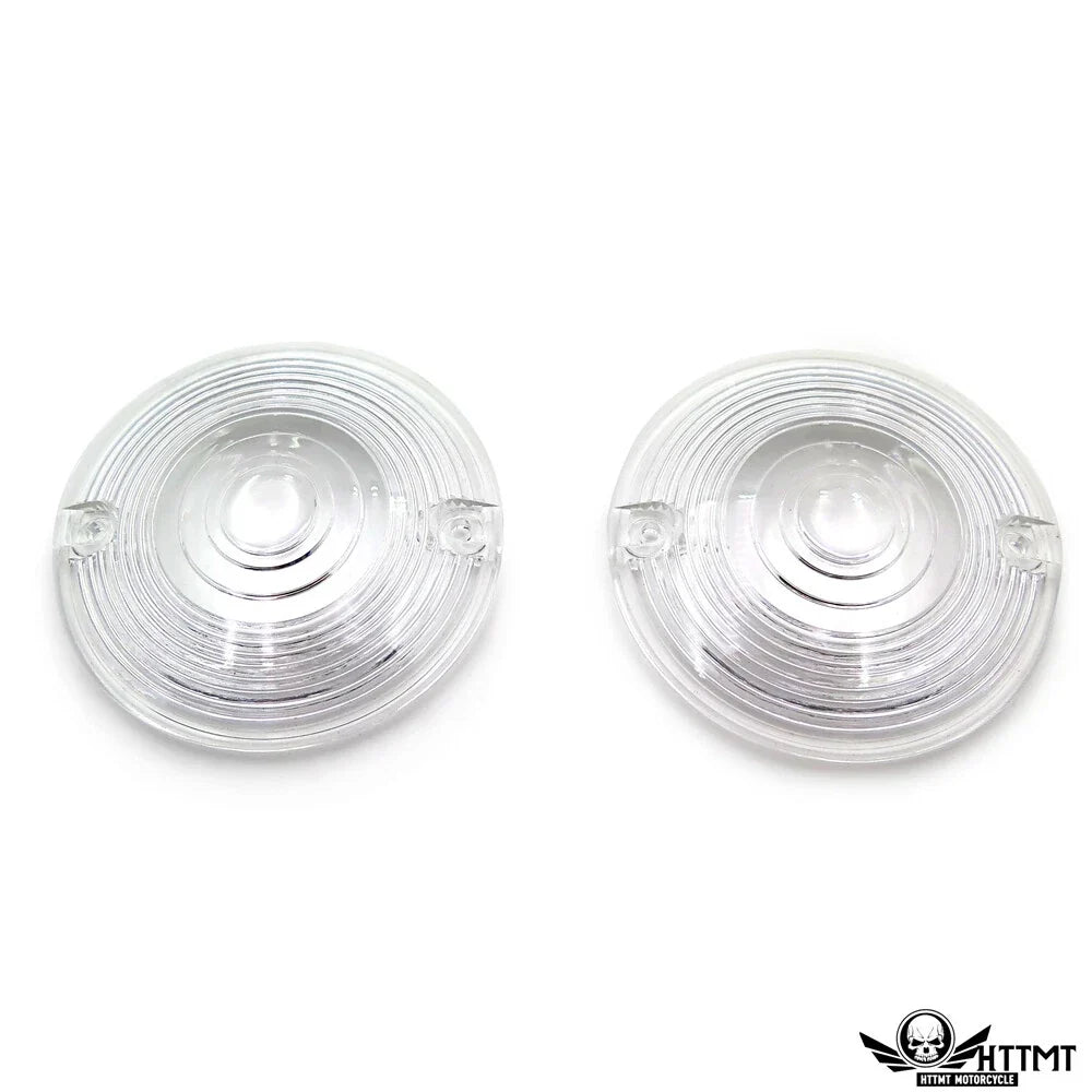 Clear Flat Turn Signal Lens Covers for Road King/Road Glide 1986-2012