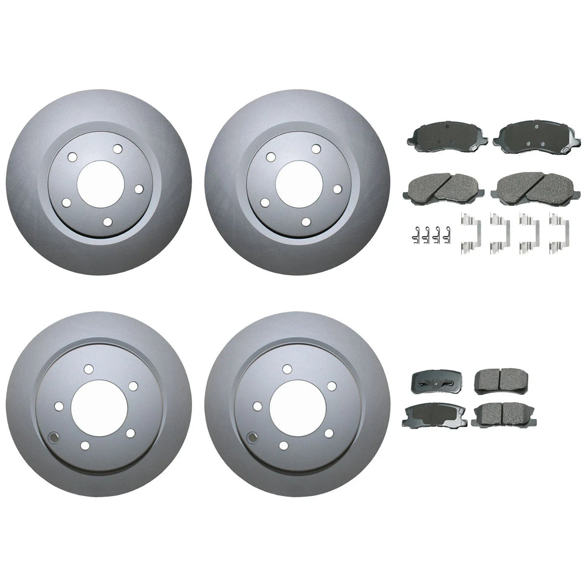 Disc Brake Rotors & Ceramic Pads Set for Chrysler Dodge Jeep Front & Rear