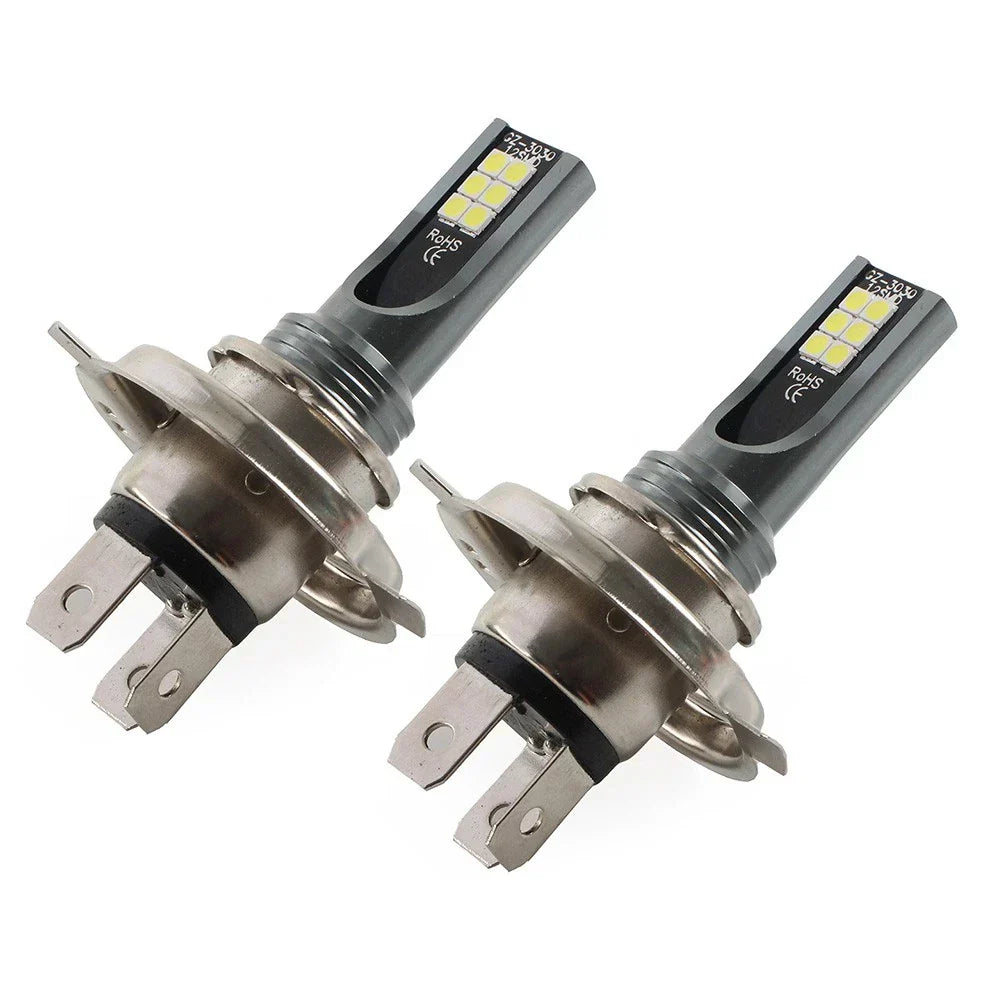 LED Headlight Bulbs H4 Pair for Toyota Hilux N70 Model