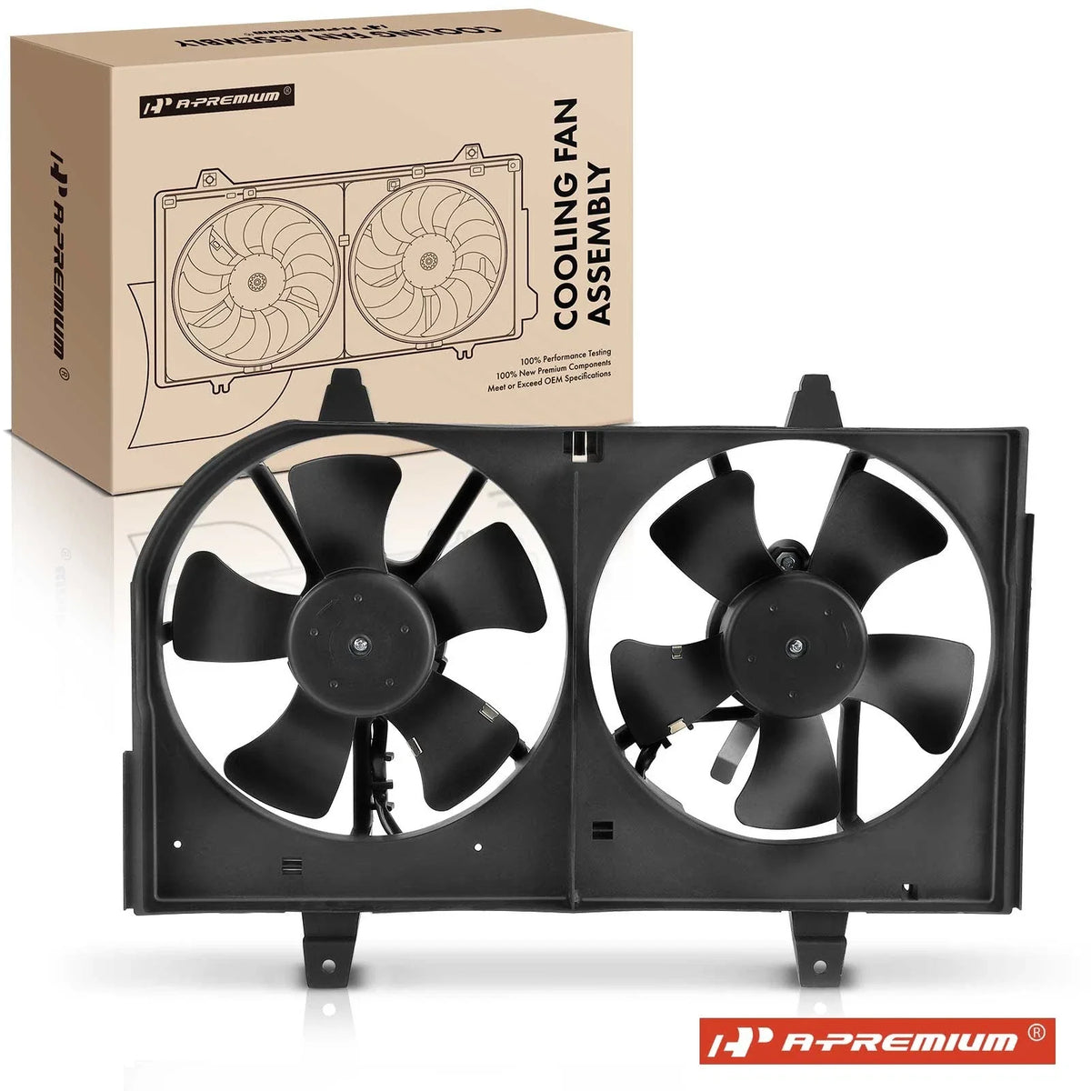 Dual Cooling Fan Assembly for Nissan Maxima (2000–2001)