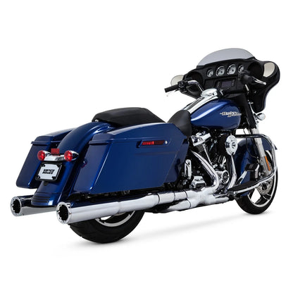 Chrome Head Pipe Power Duals for Harley Davidson (2006–2017) by Vance & Hines