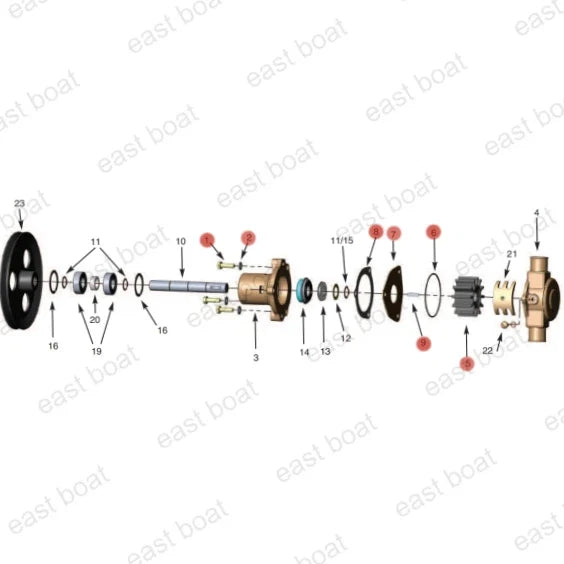 Minor Repair Kit 23979 for Sherwood G15 G21 G30-2B G30-2 G9901 G9903 J70 K75B