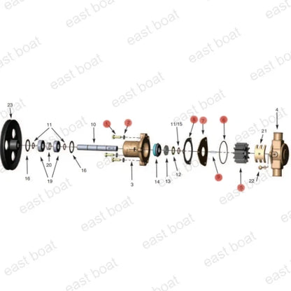 Minor Repair Kit 23979 for Sherwood G15 G21 G30-2B G30-2 G9901 G9903 J70 K75B