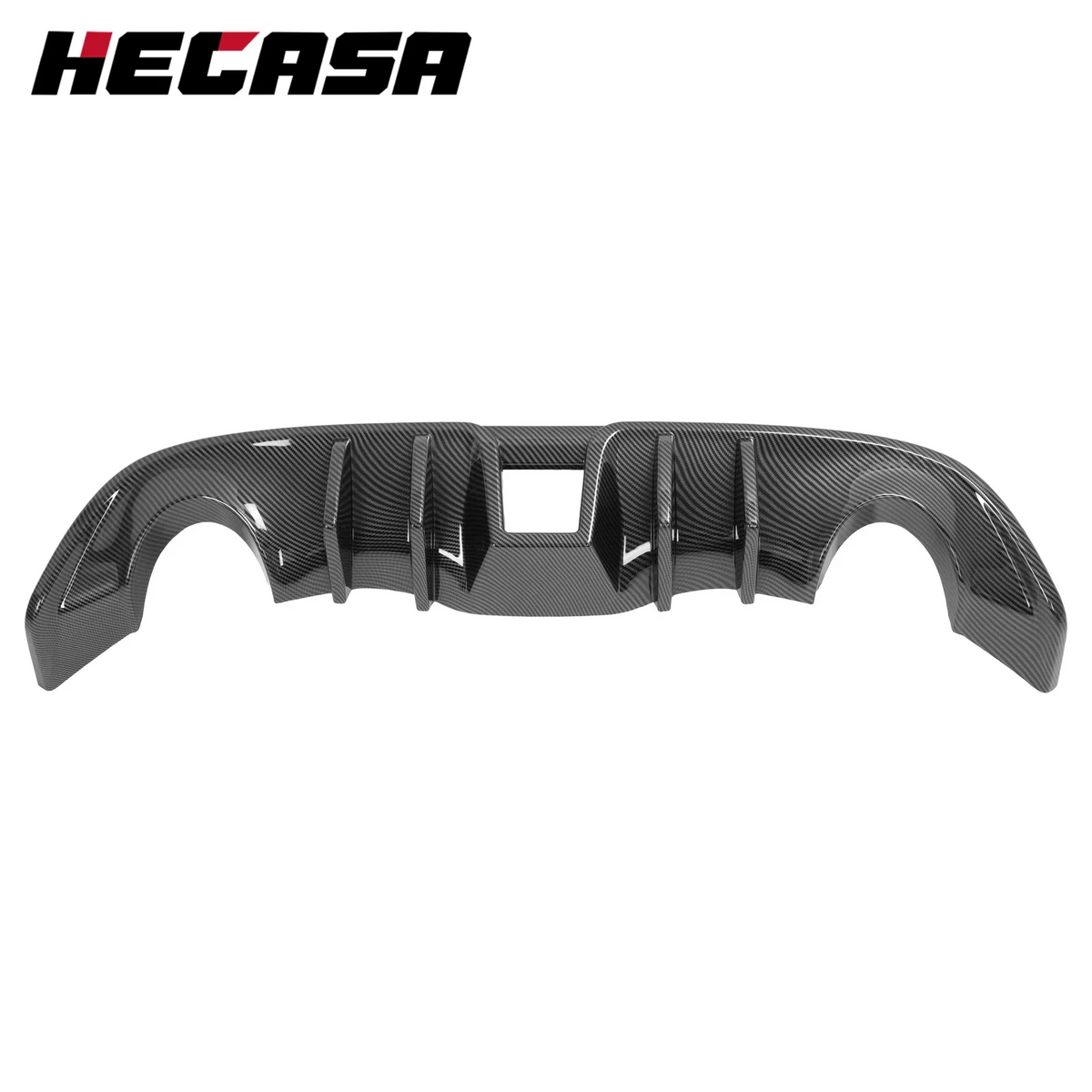 4 Fins Rear Bumper Diffuser Lip for Nissan 370Z (2009-2020) Carbon Style