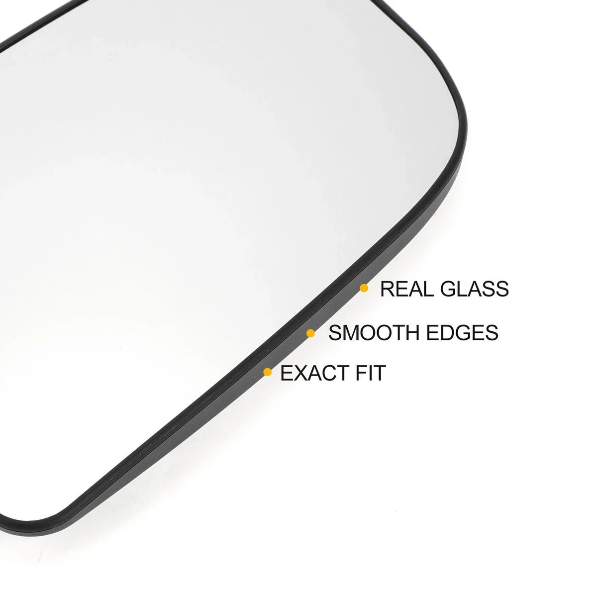 Right Upper White Mirror Glass Non-Heated with Back for Sprinter 2007-2023