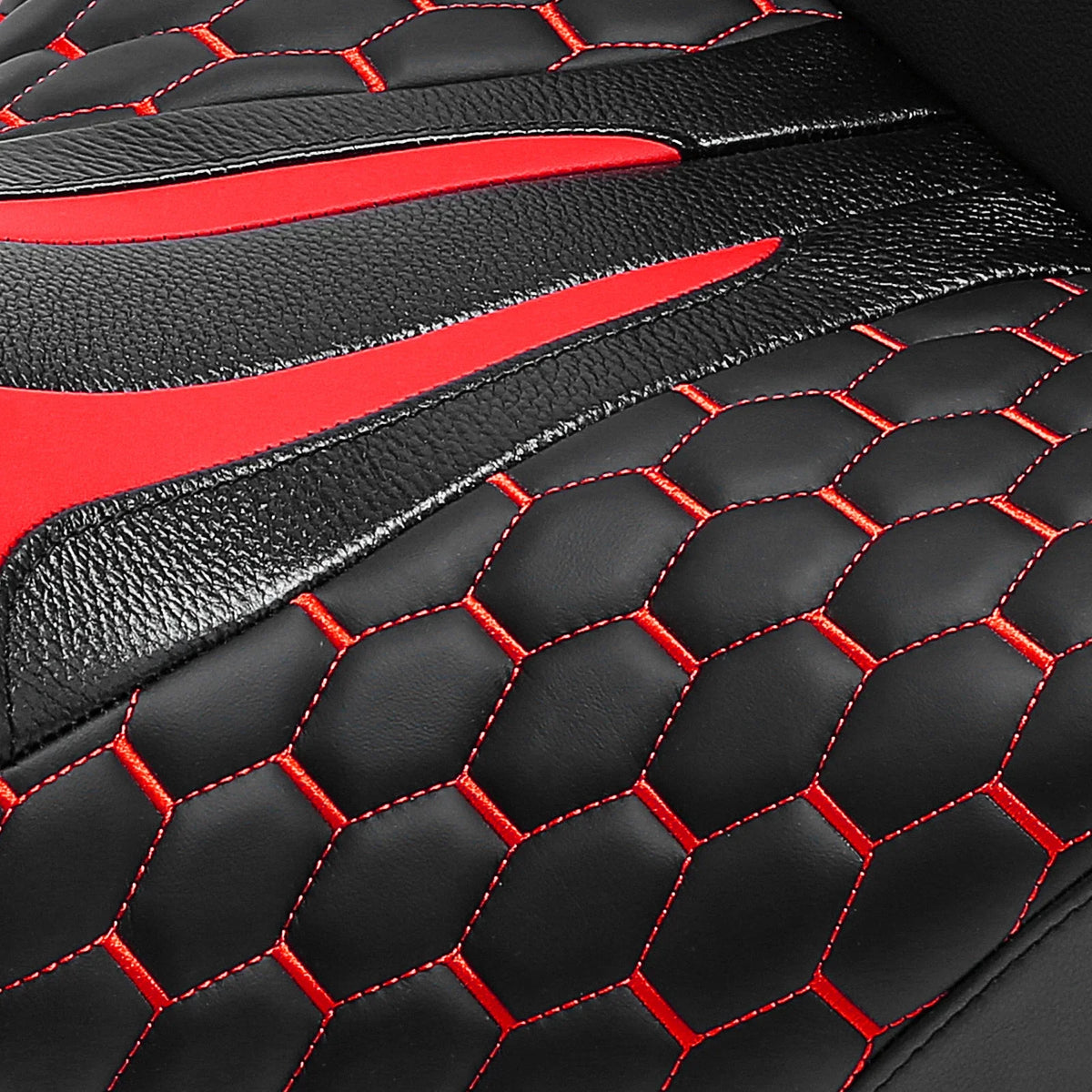 Gel Seat Featuring Red Stitching for Harley Touring 2009–2023