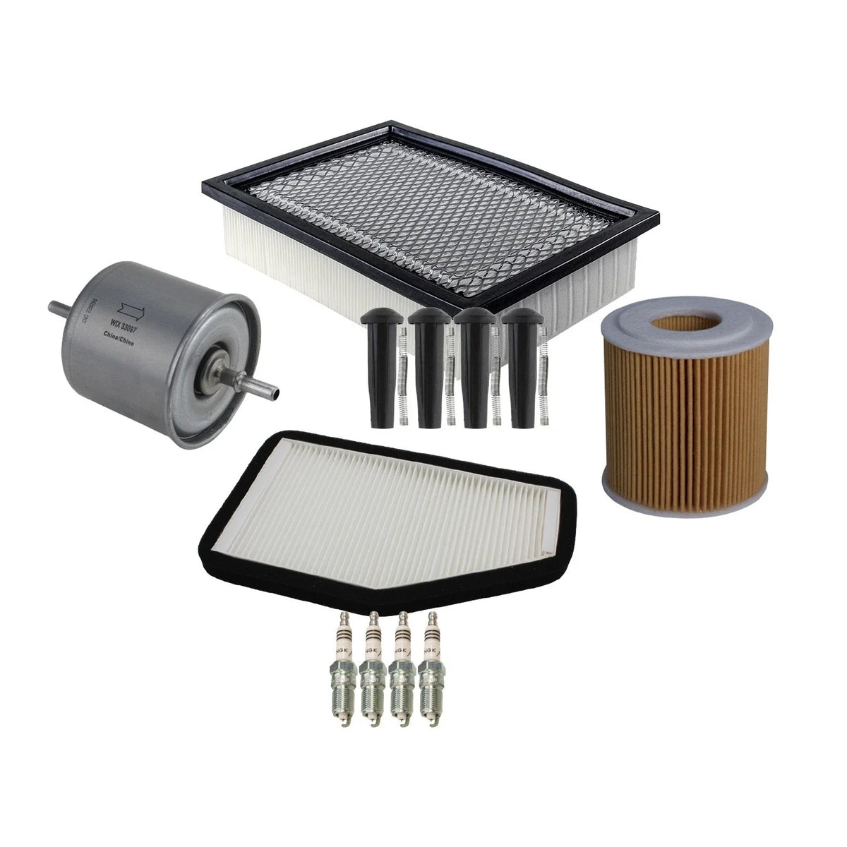 Denso Tune Up Kit & NGK 4 Spark Plugs for Ford Escape (2001–2007)