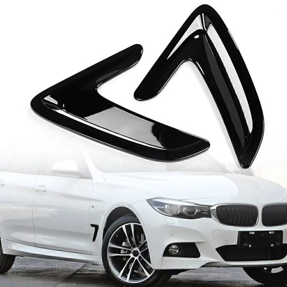 2pcs Side Body Marker Fender Air Wing Vent Trim for BMW 3 Series GT (2013–2017)
