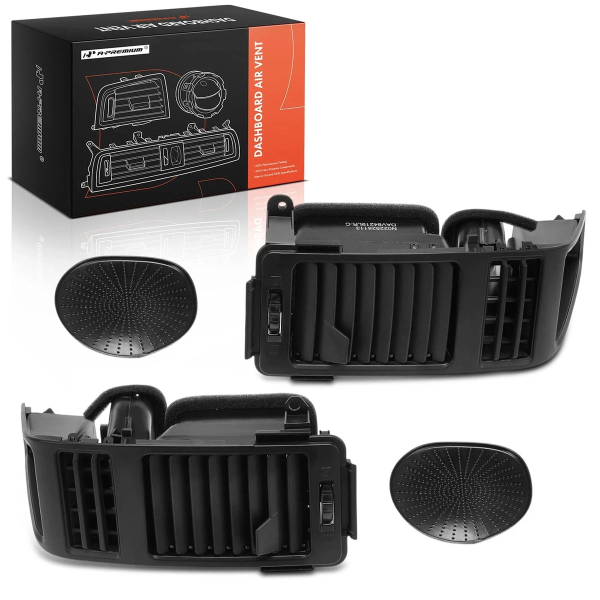 2X Black Air AC Vent Grille for Nissan Titan Armada (2004–2015)