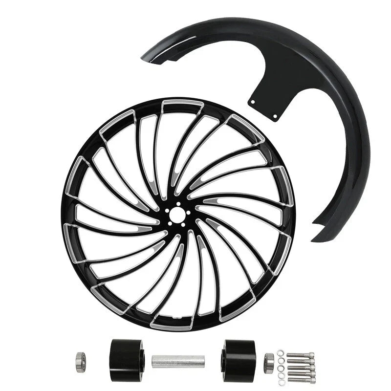 26" Dual Disc Hub Front Wheel Rim for Harley Road Glide (1997–2021)