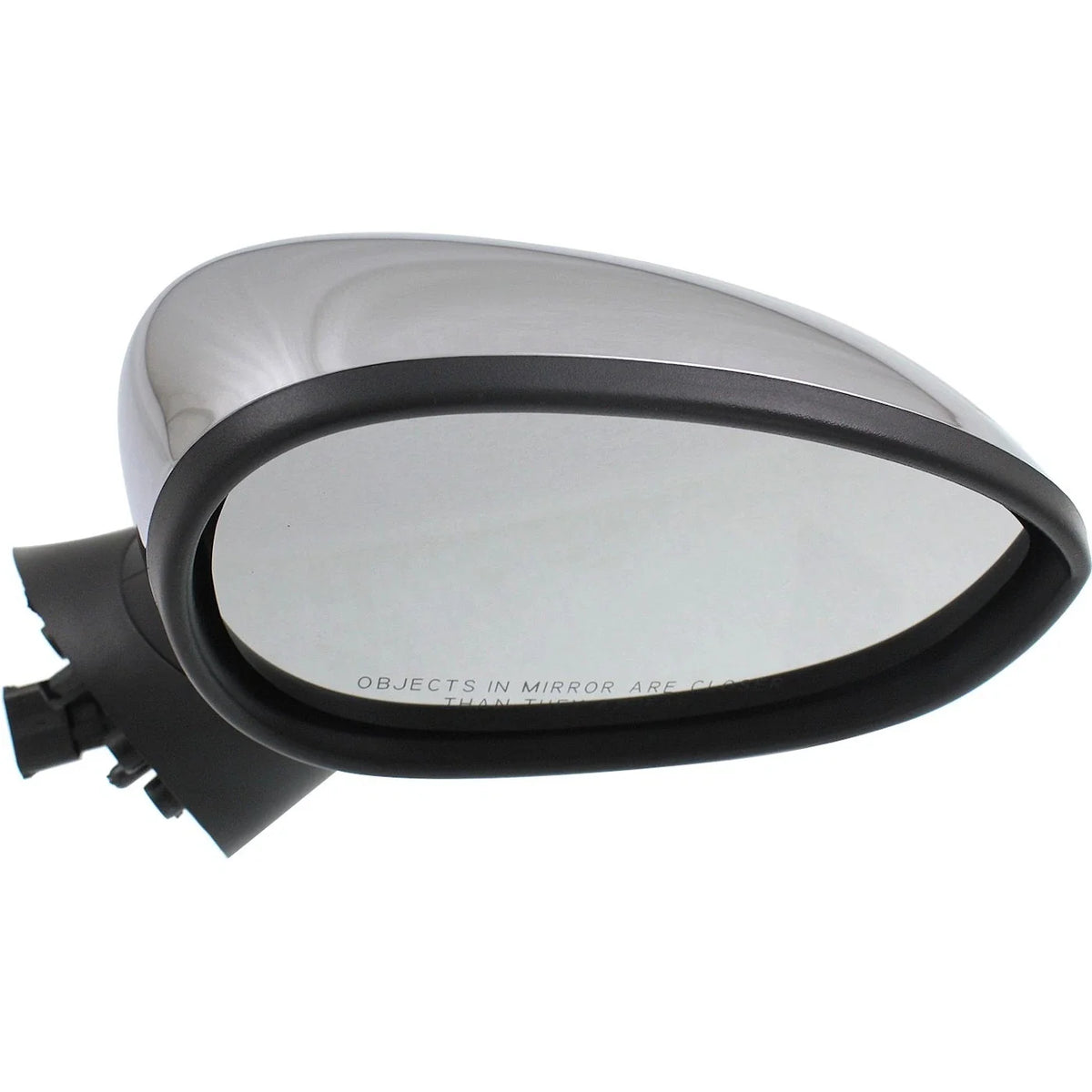 Chrome Manual Fold Power Mirror for Right Side Fiat 500 (2012-2018)