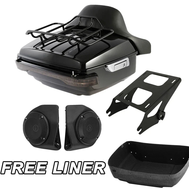 Light Speakers Trunk Pad Rack for Harley Street Glide (2014–2023)