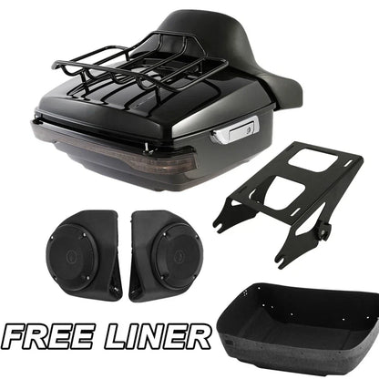 Light Speakers Trunk Pad Rack for Harley Street Glide (2014–2023)