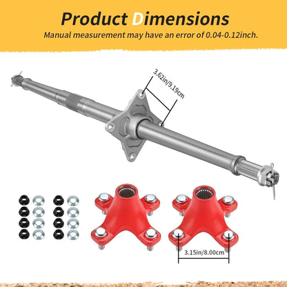 Rear Axle Shaft for Honda TRX400X 2009, 2012-2014 with Red Wheel Hubs