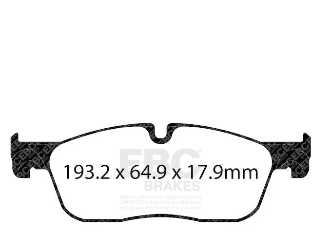 Front Brake Pad Set for 2017–2023 Jaguar F-Pace RF989TT