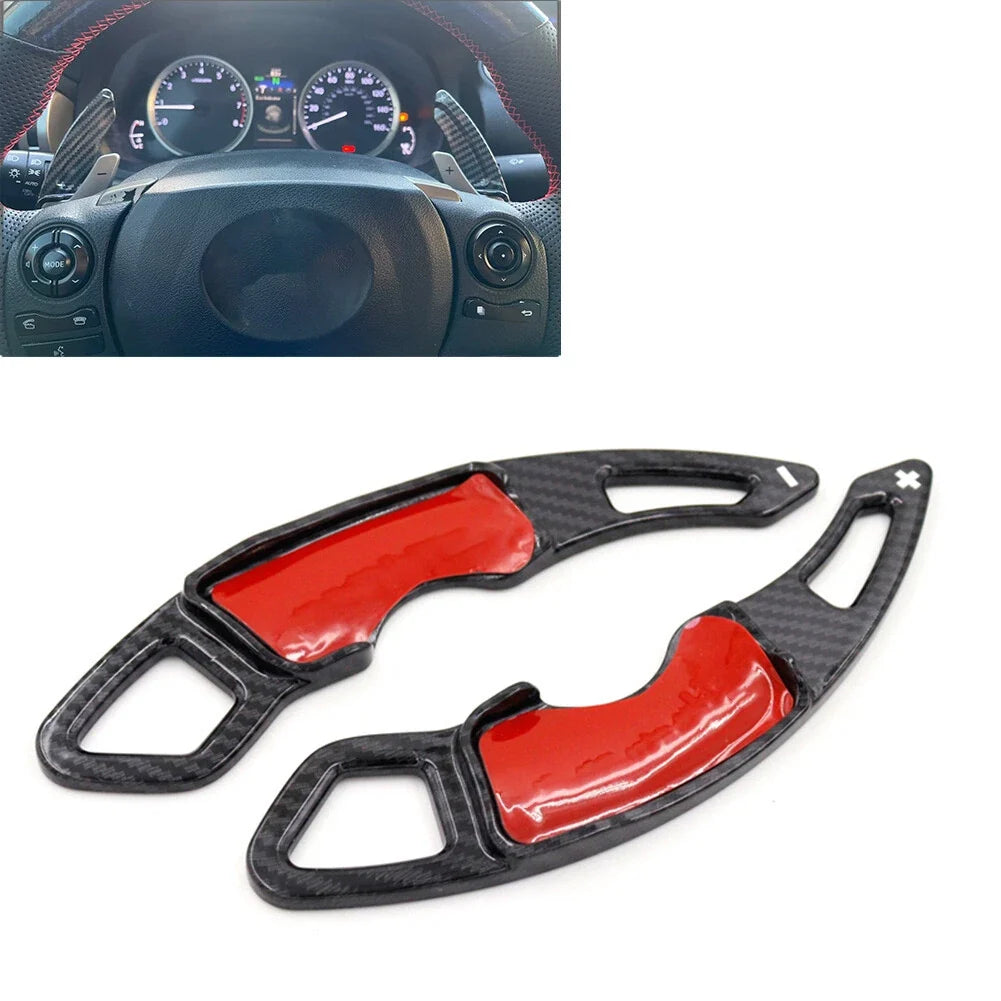 Pair Steering Wheel Shift Paddle Extensions for Lexus RC NX IS CT200h (2015–2021)